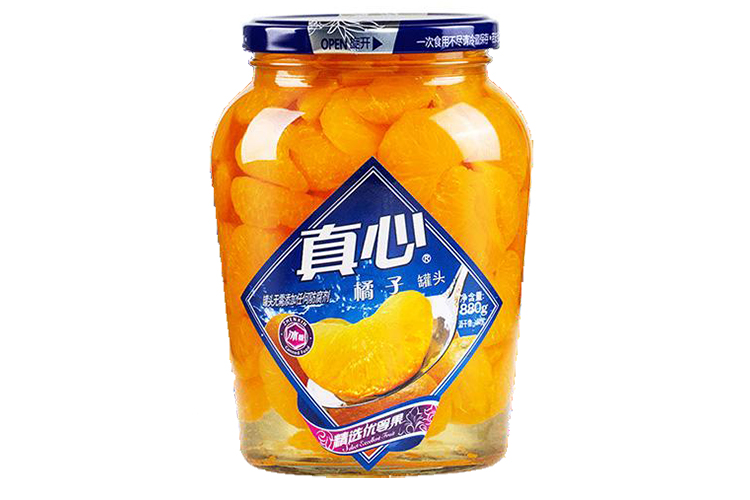 ZHENXIN CANNED ORANGES BOTTLE 880G